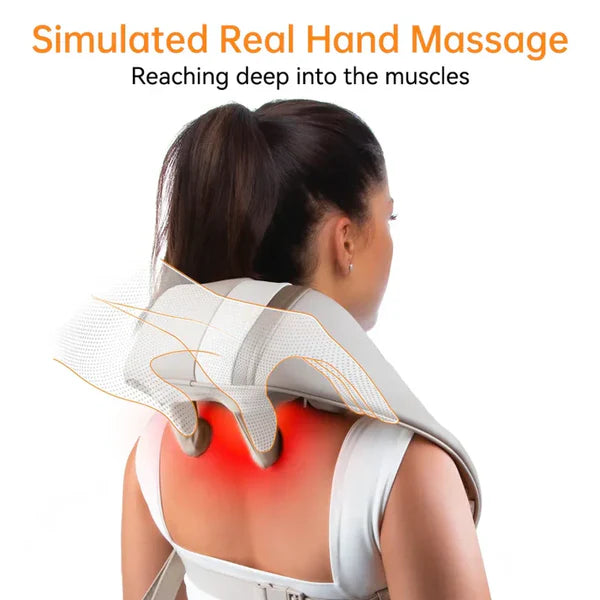 Heated Neck Massager – جهاز مساج للرقبة يسخّن ويريّحك