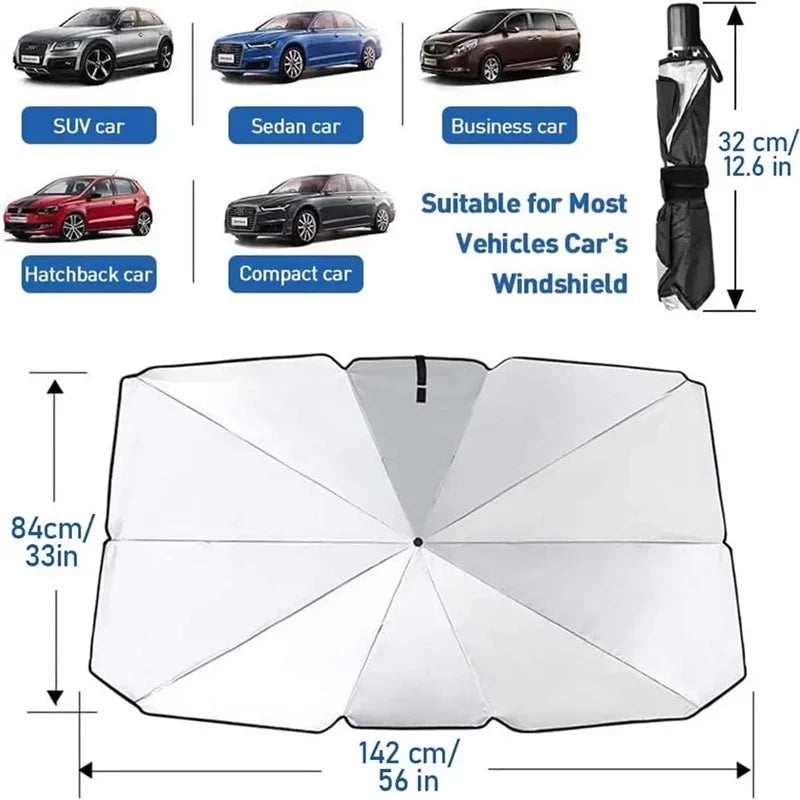 Car Umbrella – مظلة سيارة تحميك من الشمس والحرارة