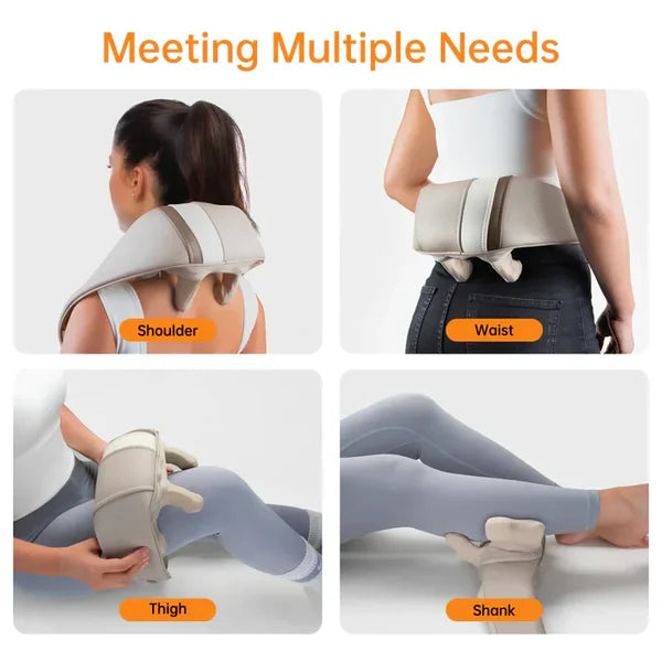 Heated Neck Massager – جهاز مساج للرقبة يسخّن ويريّحك