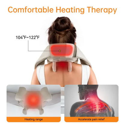 Heated Neck Massager – جهاز مساج للرقبة يسخّن ويريّحك