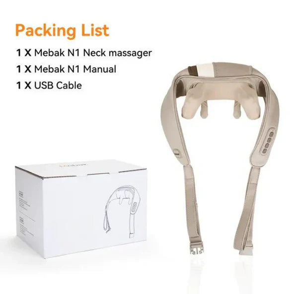 Heated Neck Massager – جهاز مساج للرقبة يسخّن ويريّحك