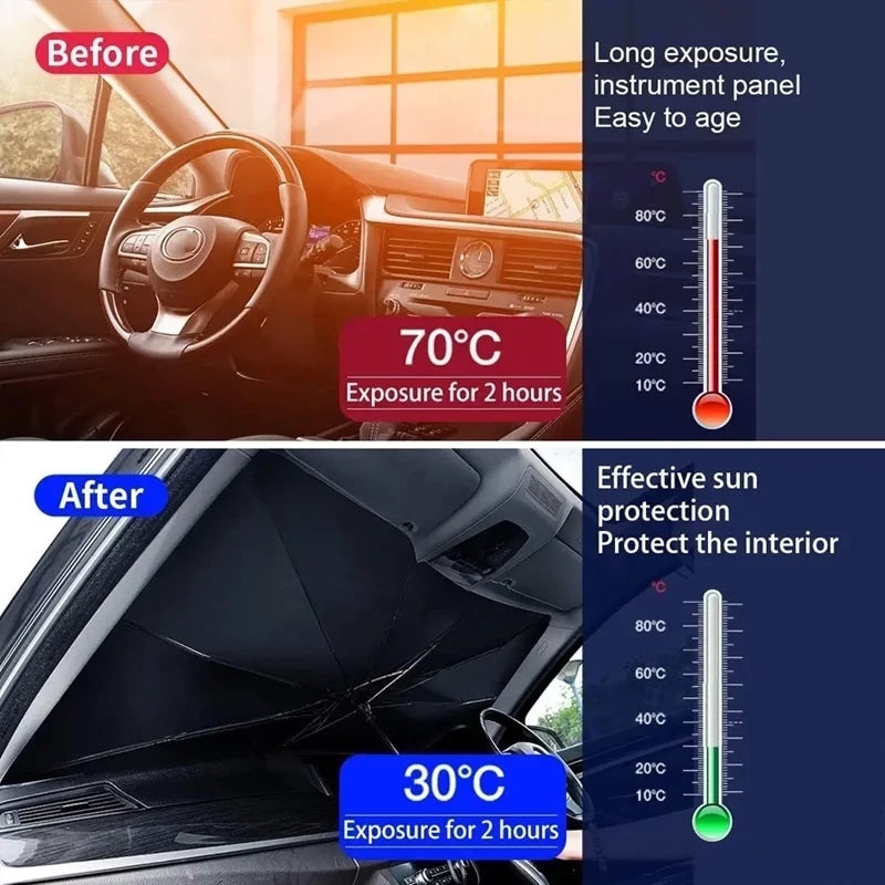 Car Umbrella – مظلة سيارة تحميك من الشمس والحرارة